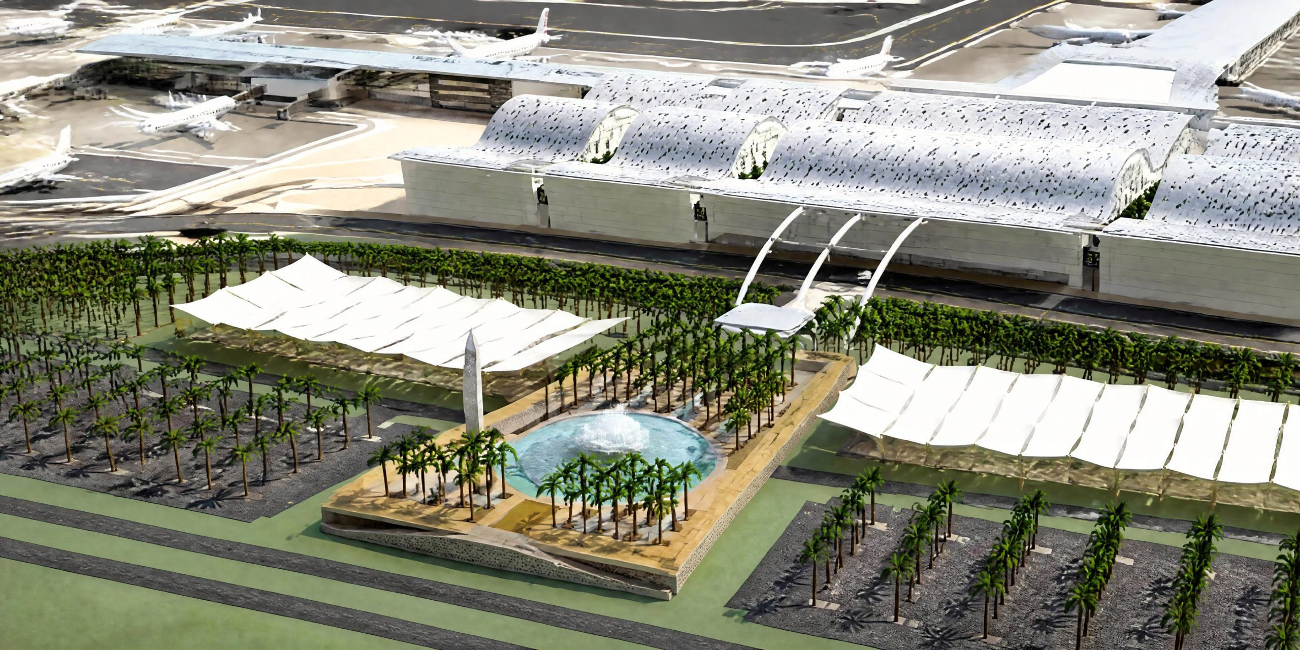 1184_New Doha International Airport Emiri Terminal Parking Structure & Mosque