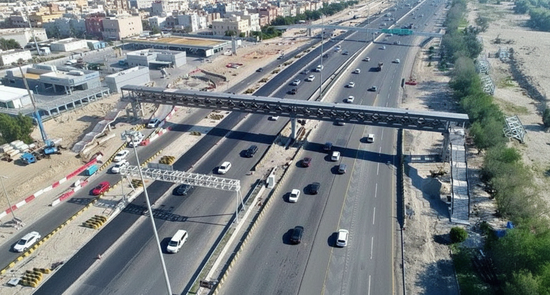 2480_Three Troughs Base Slabs, Two Pedestrian Bridges and Temporary Steel Bridge of RA/256 near Jaber Al-Ahmad Al-Sabah Hospital, South Al-Sura Area