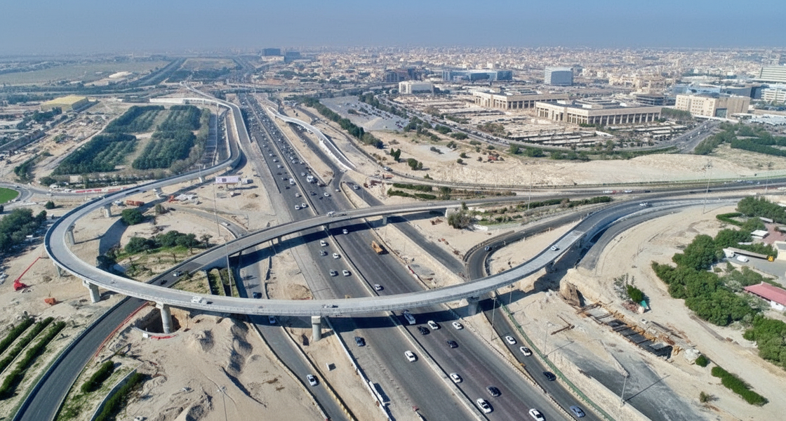 2480_Three Troughs Base Slabs, Two Pedestrian Bridges and Temporary Steel Bridge of RA/256 near Jaber Al-Ahmad Al-Sabah Hospital, South Al-Sura Area